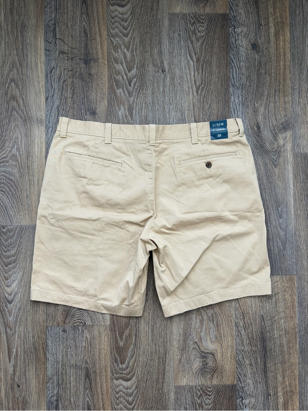 J.Crew Men’s Khaki Chino Shorts NWT 9” Inseam Size 38 Classic Preppy Golf Casual - Picture 3 of 4